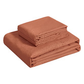 Violette Casa Ava Vintage Washed Cotton Fitted Sheet Set