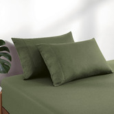 Violette Casa Ava Vintage Washed Cotton Fitted Sheet Set