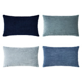 Violette Casa 4 Piece Ardian Corduroy Velvet Lumbar Cushion Cover Set