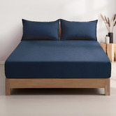Violette Casa Nezza Vintage Washed Microfibre Fitted Sheet Set