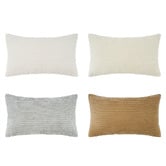 Violette Casa 4 Piece Ardian Corduroy Velvet Lumbar Cushion Cover Set