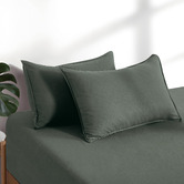 Violette Casa Nezza Vintage Washed Microfibre Fitted Sheet Set