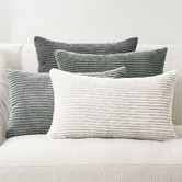 Violette Casa 4 Piece Ardian Corduroy Velvet Lumbar Cushion Cover Set