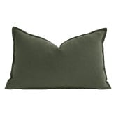 Violette Casa Pipetio Linen &amp; Cotton Lumbar Cushion Covers
