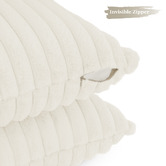 Violette Casa Vavoca Embossed Faux Fur Cushion Covers