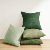 Violette Casa 4 Piece Corn Grain Cuthbert Velvet Cushion Cover Set