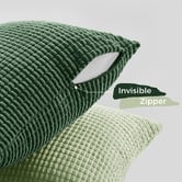 Violette Casa 4 Piece Corn Grain Cuthbert Velvet Cushion Cover Set