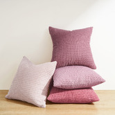 Violette Casa 4 Piece Corn Grain Cuthbert Velvet Cushion Cover Set