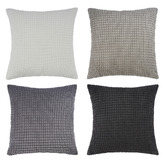 Violette Casa 4 Piece Corn Grain Cuthbert Velvet Cushion Cover Set