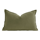 Violette Casa Pipetio Linen &amp; Cotton Lumbar Cushion Covers
