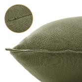 Violette Casa Pipetio Linen &amp; Cotton Lumbar Cushion Covers