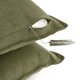 Violette Casa Pipetio Linen &amp; Cotton Cushion Covers