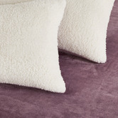 Violette Casa Berryl Teddy Sherpa Velvet European Pillowcases