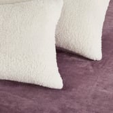 Violette Casa Berryl Teddy Sherpa Velvet Standard Pillowcases