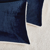 Violette Casa Berryl Teddy Sherpa Velvet Standard Pillowcases