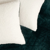 Violette Casa Berryl Teddy Sherpa Velvet Standard Pillowcases