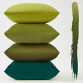 Violette Casa 4 Piece Nessarose Velvet Cushion Cover Set