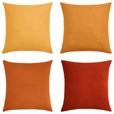 Violette Casa 4 Piece Nessarose Velvet Cushion Cover Set