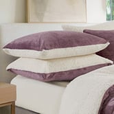 Violette Casa Berryl Teddy Sherpa Velvet Standard Pillowcases