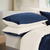 Violette Casa Berryl Teddy Sherpa Velvet Standard Pillowcases