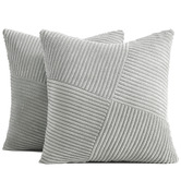 Violette Casa Windmill Ribbed Velvet Cushion Covers