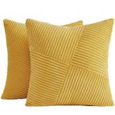 Violette Casa Windmill Ribbed Velvet Cushion Covers