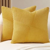 Violette Casa Windmill Ribbed Velvet Cushion Covers