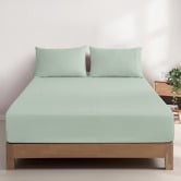 Violette Casa Ava Vintage Washed Cotton Fitted Sheet Set