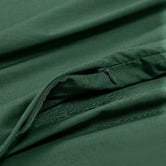 Violette Casa Forest Green Ava Washed Cotton Quilt Cover Set