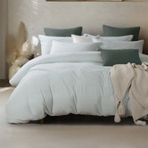Violette Casa Sage Wonder Jersey Cotton Quilt Cover Set