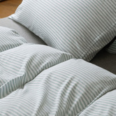 Violette Casa Sage Wonder Jersey Cotton Quilt Cover Set