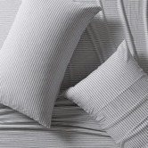 Violette Casa Grey Wonder Jersey Cotton Quilt Cover Set