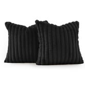 Violette Casa Vavoca Embossed Faux Fur Cushion Covers