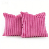 Violette Casa Vavoca Embossed Faux Fur Cushion Covers