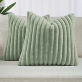 Violette Casa Vavoca Embossed Faux Fur Cushion Covers