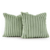 Violette Casa Vavoca Embossed Faux Fur Cushion Covers