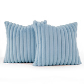 Violette Casa Vavoca Embossed Faux Fur Cushion Covers