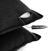 Violette Casa Pipetio Linen &amp; Cotton Lumbar Cushion Covers