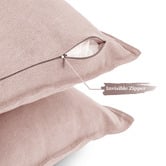 Violette Casa Pipetio Linen &amp; Cotton Lumbar Cushion Covers