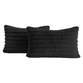 Violette Casa Vavoca Embossed Faux Fur Cushion Covers