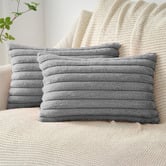 Violette Casa Vavoca Embossed Faux Fur Cushion Covers