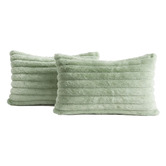 Violette Casa Vavoca Embossed Faux Fur Cushion Covers