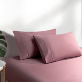 Violette Casa Ava Vintage Washed Cotton Fitted Sheet Set