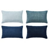 Violette Casa 4 Piece Briselle Corn Grain Velvet Cushion Cover Set