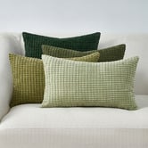 Violette Casa 4 Piece Briselle Corn Grain Velvet Cushion Cover Set