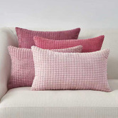 Violette Casa 4 Piece Briselle Corn Grain Velvet Cushion Cover Set