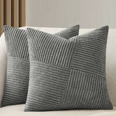 Violette Casa Windmill Ribbed Velvet Cushion Covers