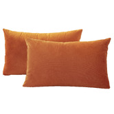 Violette Casa Adeline Rectangular Velvet Cushion Covers