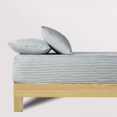 Violette Casa Eliora Yarn-Dyed Washed Microfibre Fitted Sheet Set