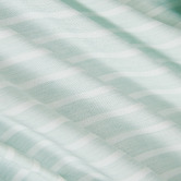 Violette Casa Green Stripe Lior Yarn-Dyed Washed Microfibre Quilt Cover Set